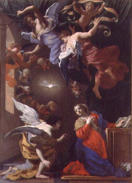 The Annunciation (panel) von Simon Vouet