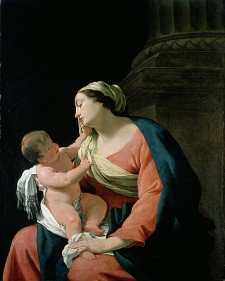 Madonna and Child, 17th century von Simon Vouet