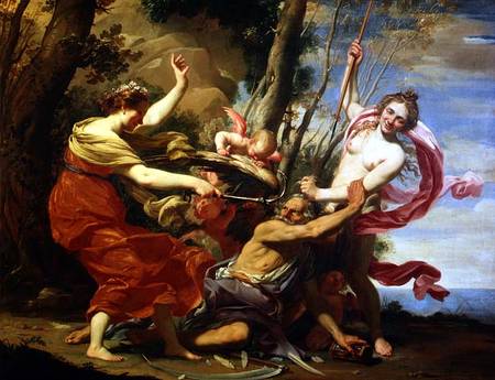 Time Overcome by Youth and Beauty von Simon Vouet