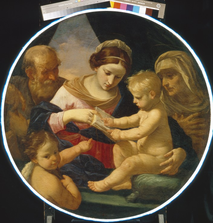 Die Heilige Familie mit dem Johannesknaben und der heiligen Elisabeth von Simone Cantarini