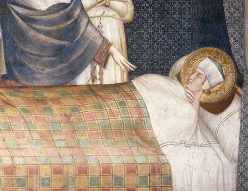 Christus erscheint dem hl. Martin von Tours im Traum von Simone Martini