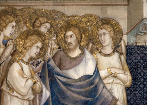 Christus erscheint dem hl. Martin von Tours im Traum von Simone Martini