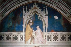 Der Kardinal Gentile da Montefiore huldigt dem hl. Martin von Tours 1320