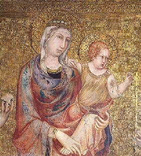 Madonna mit Kind und zwei Heiligen (aus dem Hause Anjou?) 1320