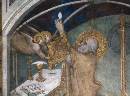 Das Wunder waehrend der Messe von Simone Martini