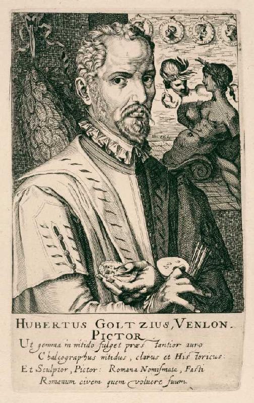 Hubert Goltzius. von Simon Wynhoutesz. Frisius