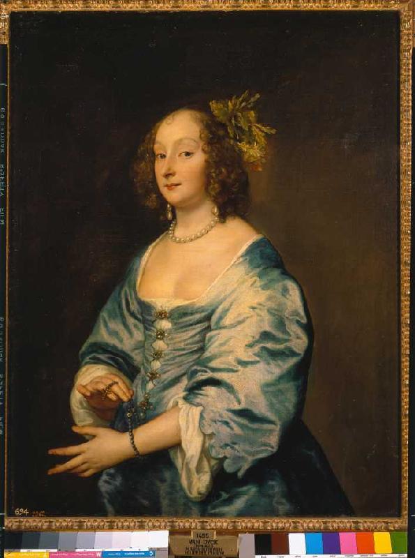 Maria Ruthwein, die Frau des Malers. von Sir Anthonis van Dyck