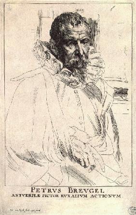 Porträt des Malers Pieter Brueghel des Jüngeren (1564-1636)