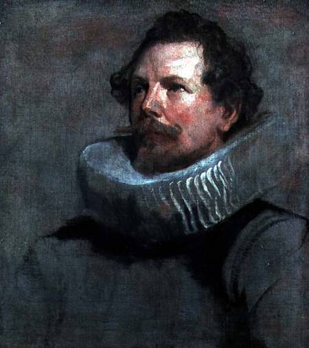 Portrait of a Man Wearing a Millstone Collar von Sir Anthonis van Dyck
