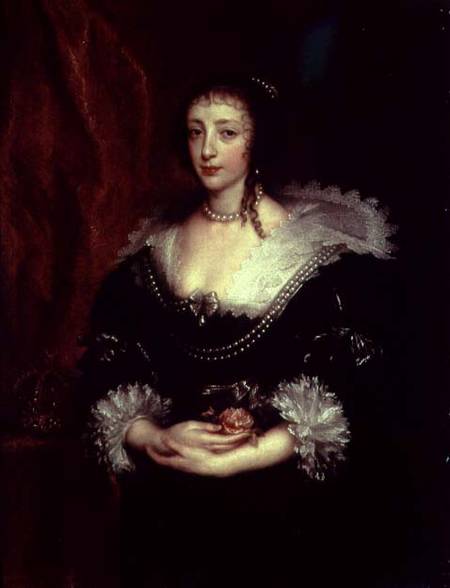 Queen Henrietta Maria (1609-1669), Queen consort of Charles I of England von Sir Anthonis van Dyck