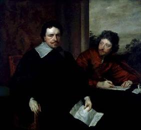 Thomas Wentworth, 1st Earl of Strafford (1593-1641) with Sir Philip Mainwaring (1589-1661) c.1639-164