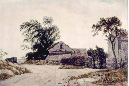 Roadside Cottages von Sir Augustus Wall Callcott