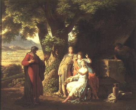 Moses and the Daughters of Jethro von Sir Charles Lock Eastlake