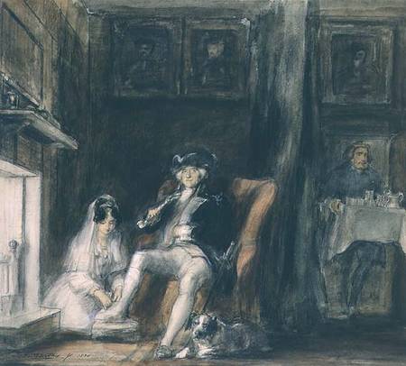 The Disabled Commodore in his Retirement von Sir David Wilkie