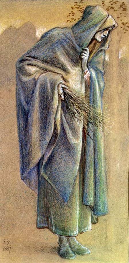 Cloaked figure von Sir Edward Burne-Jones