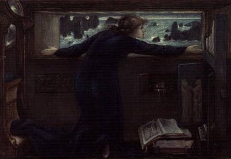 Dorigen of Bretaigne longing for the Safe Return of her Husband von Sir Edward Burne-Jones
