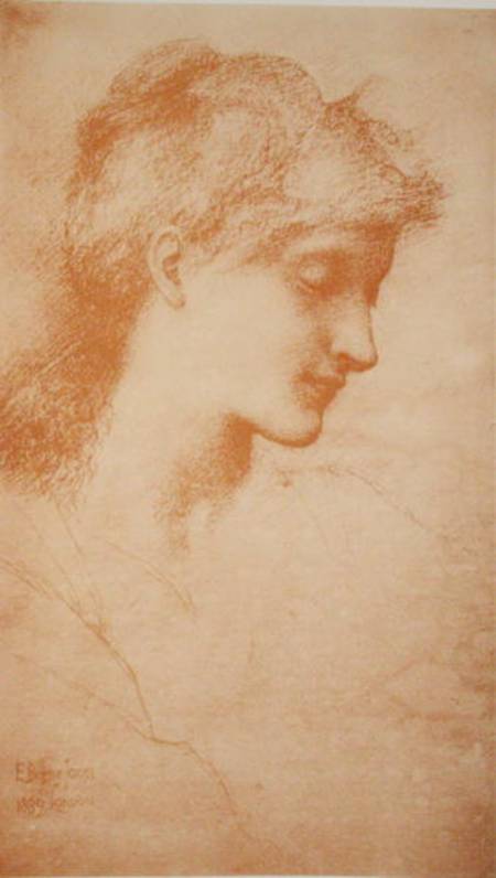 Head of a Young Woman, 1889, from 'L'Estampe Moderne' von Sir Edward Burne-Jones