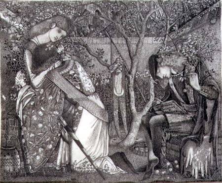 The Knight's Farewell von Sir Edward Burne-Jones