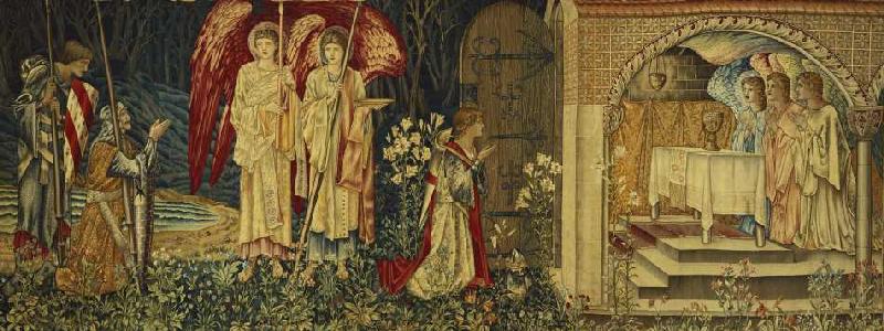 Sir Galahad, Bors und Parzival finden den Heiligen Gral. von Sir Edward Burne-Jones