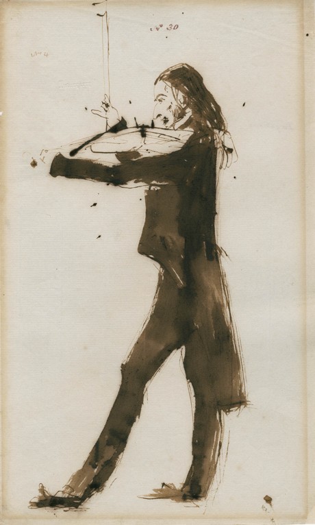 Porträt von Niccolò Paganini (1782-1840) von Sir Edwin Henry Landseer