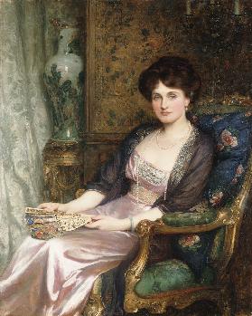 Portrait einer Dame, wohl die Frau des Künstlers 1911