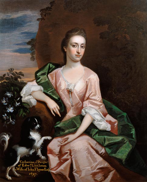 Catharine Littleton, wife of John Floyer von Sir Godfrey Kneller