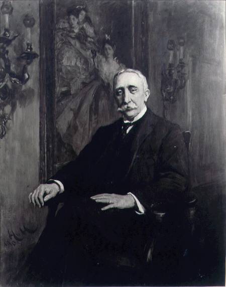 Portrait of Sir Carl Meyer (1851-1922) von Sir Hubert von Herkomer