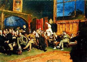 Evening in the Studio with my Students 1886