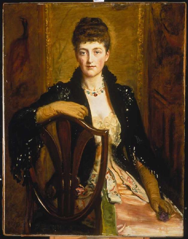 Bildnis der Alice Sophia Caroline Wortley. von Sir John Everett Millais