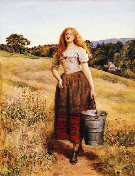 The Farmer''s Daughter von Sir John Everett Millais