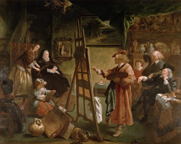 Rembrandt in his Studio von Sir John Gilbert