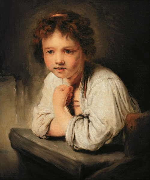 Young Girl at a Window von Sir Joshua Reynolds