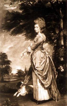 Portrait of Emily Mary, Countess of Salisbury (1750-1835), engraved by Valentine Green (1739-1813) 1781