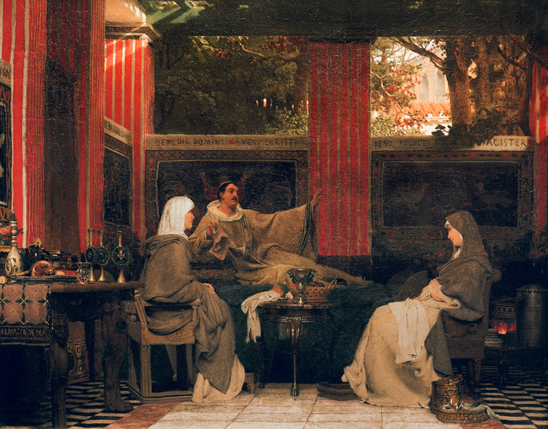 Venantius Fortunatus und Radegund von Sir Lawrence Alma-Tadema