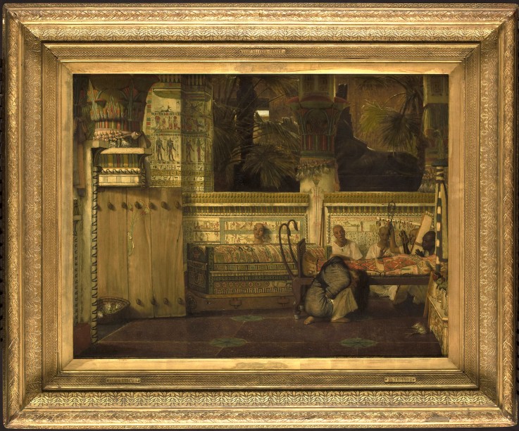 Eine ägyptische Witwe in der Zeit von Diokletian von Sir Lawrence Alma-Tadema
