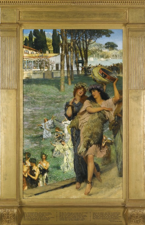 Frühlingsfest. Auf dem Weg zum Tempel der Ceres von Sir Lawrence Alma-Tadema