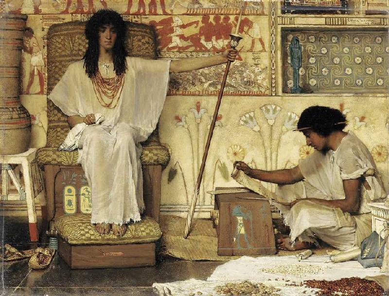 Joseph, Aufseher der Kornkammer des Pharao von Sir Lawrence Alma-Tadema