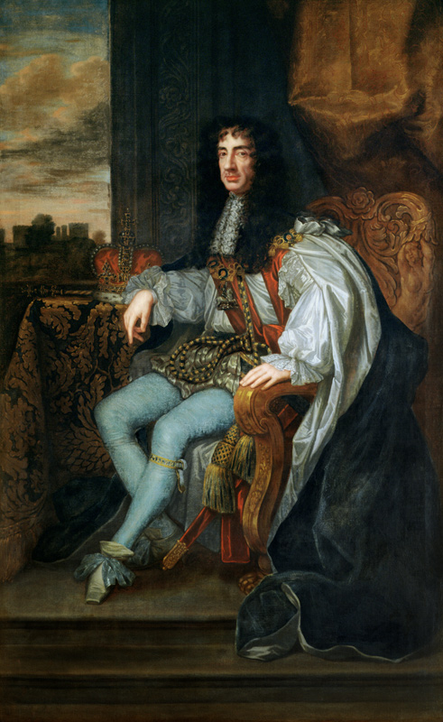 Portrait of King Charles II (1630-85) von Sir Peter Lely