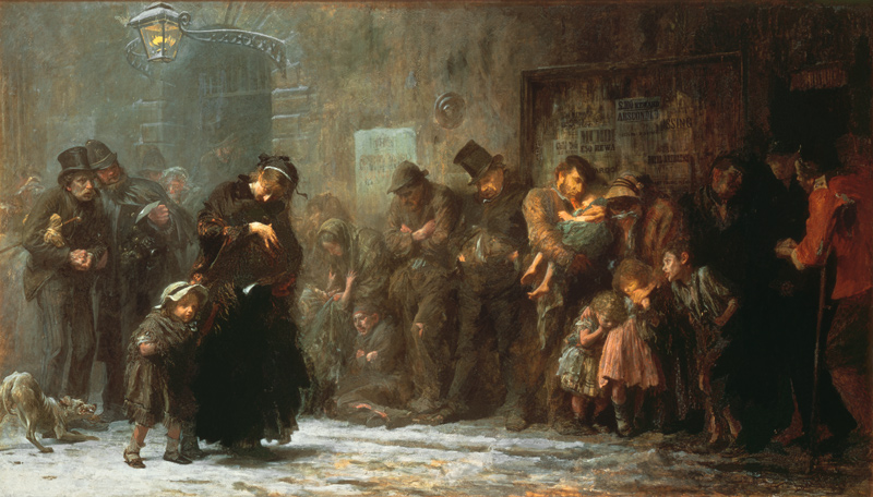 Applicants for Admission to a Casual Ward von Sir Samuel Luke Fildes