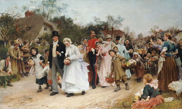 Die Dorfhochzeit von Sir Samuel Luke Fildes