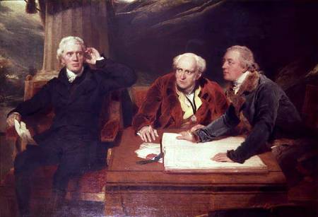 Sir Francis Baring, Banker and Director of the East India Company, with his Associates von Sir Thomas Lawrence