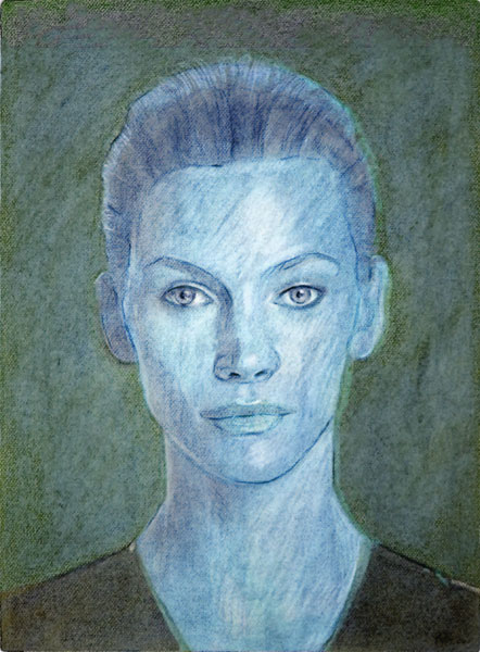 Head Blue von Philip Smeeton