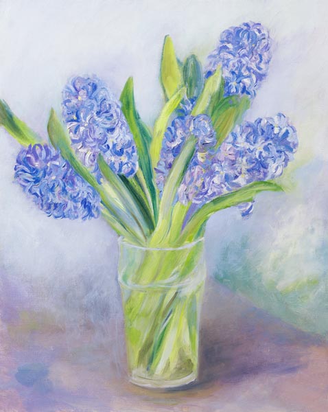 Hyacinths (oil on canvas)  von Sophia  Elliot