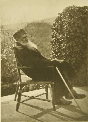 Lew Tolstoi auf dem Weg der Besserung in Haspra auf der Krim 1902