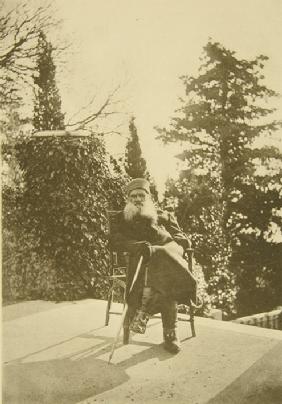 Lew Tolstoi in Haspra auf der Krim 1902
