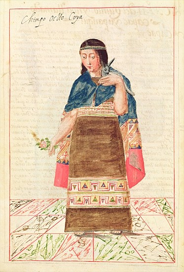 Illustration from ''Historia y Genealogia Real de los Reyes Incas del Peru, de sus hechos, costumbre von Spanish School