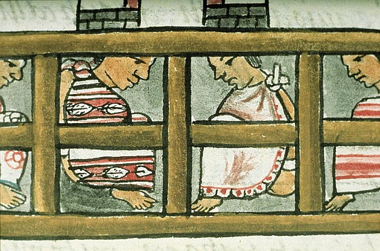 Ms Palat. 218-220 Book IX Aztec prisoners, from the ''Florentine Codex'' by Bernardino de Sahagun, c von Spanish School