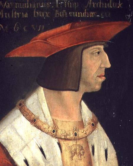 Portrait of Maximillian I (1459-1519) von Spanish School