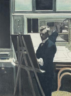 Self Portrait with Easel in the Mirror 1907