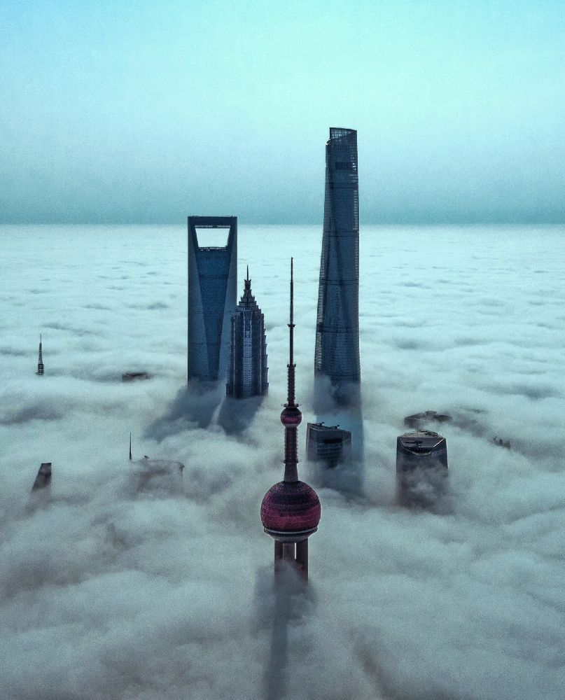 Stadt im Himmel von Stan Huang